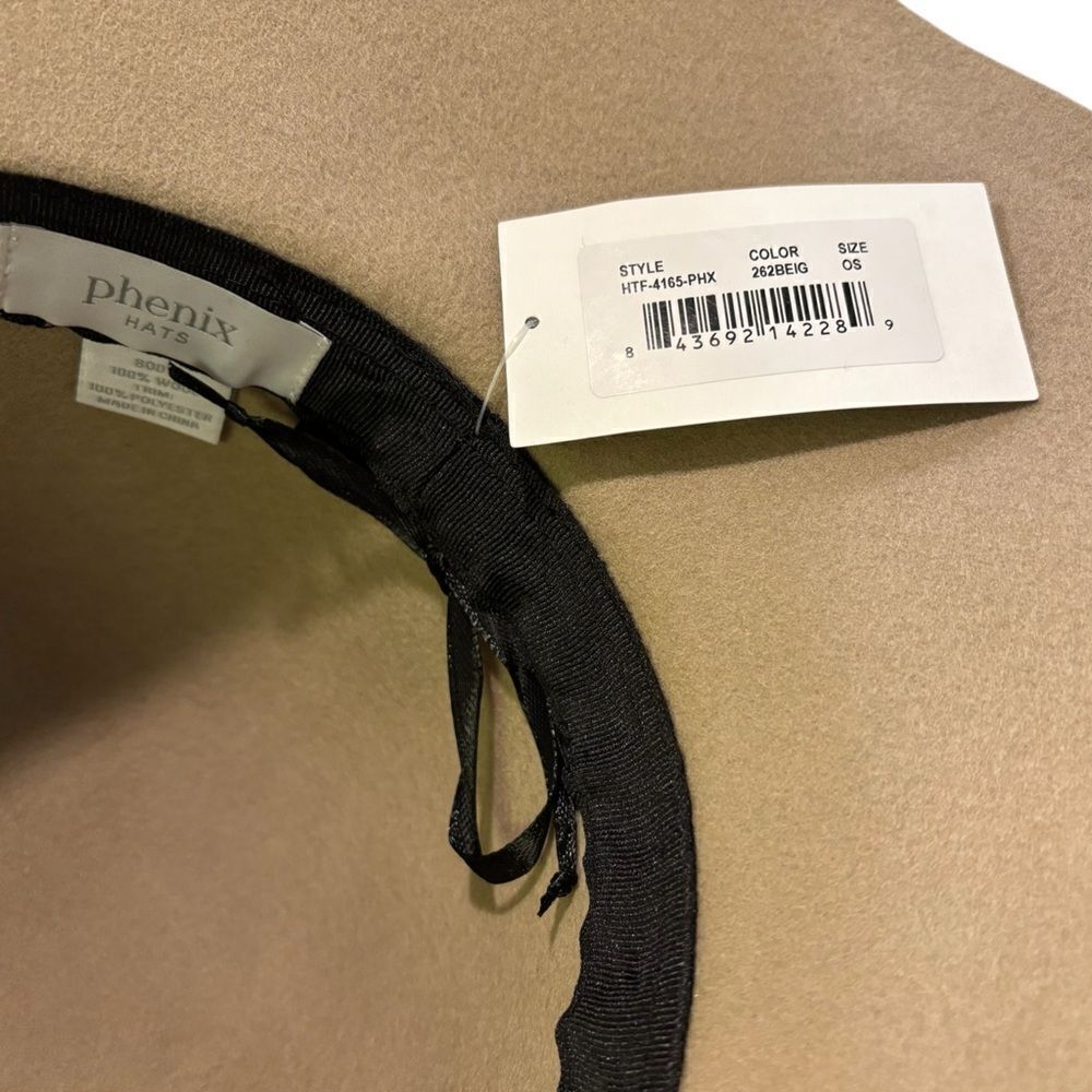 PHENIX Beige Wool Hat |O/S| - Picture 5 of 6